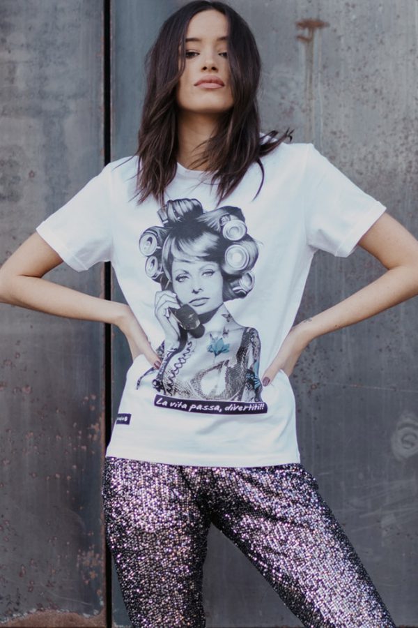 CAMISETA UNISEX SOPHIA LOREN, Be Happiness.