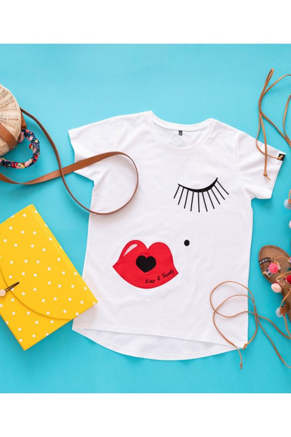 Camiseta LOGO KEEP - BOCA ROJA, Keep&Trendy.