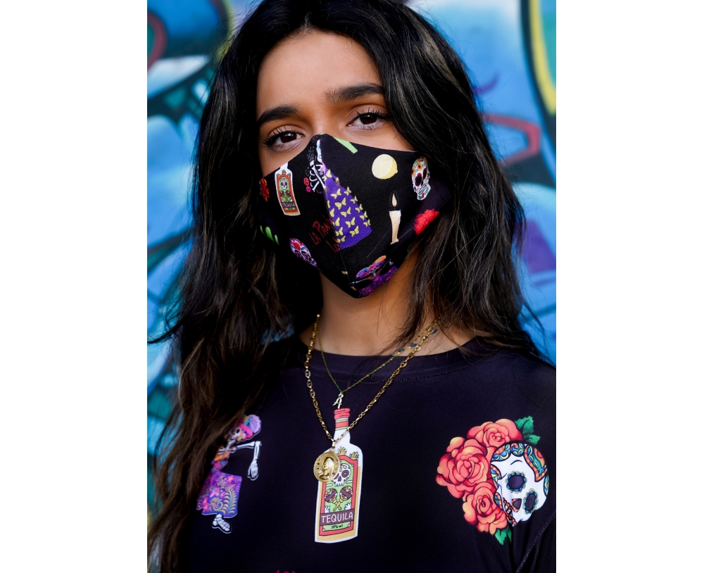Mascarilla DIA DE LOS MUERTOS, La Pantera Lola.
