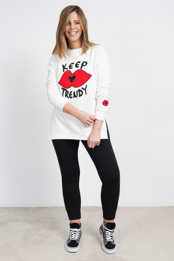 Sudadera KEEP LOVERS BEIGE, Keep&Trendy.