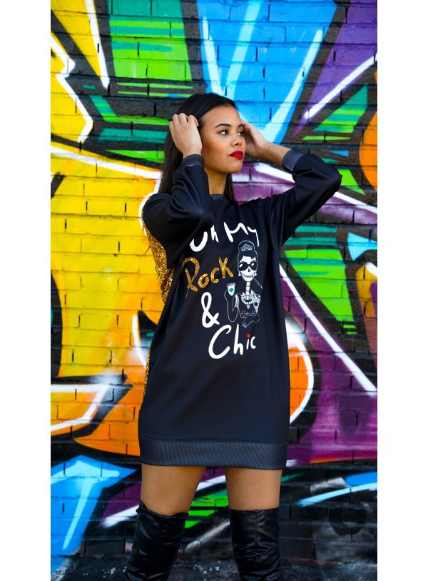 Sudadera vestido OH MY ROCK, La Pantera Lola.