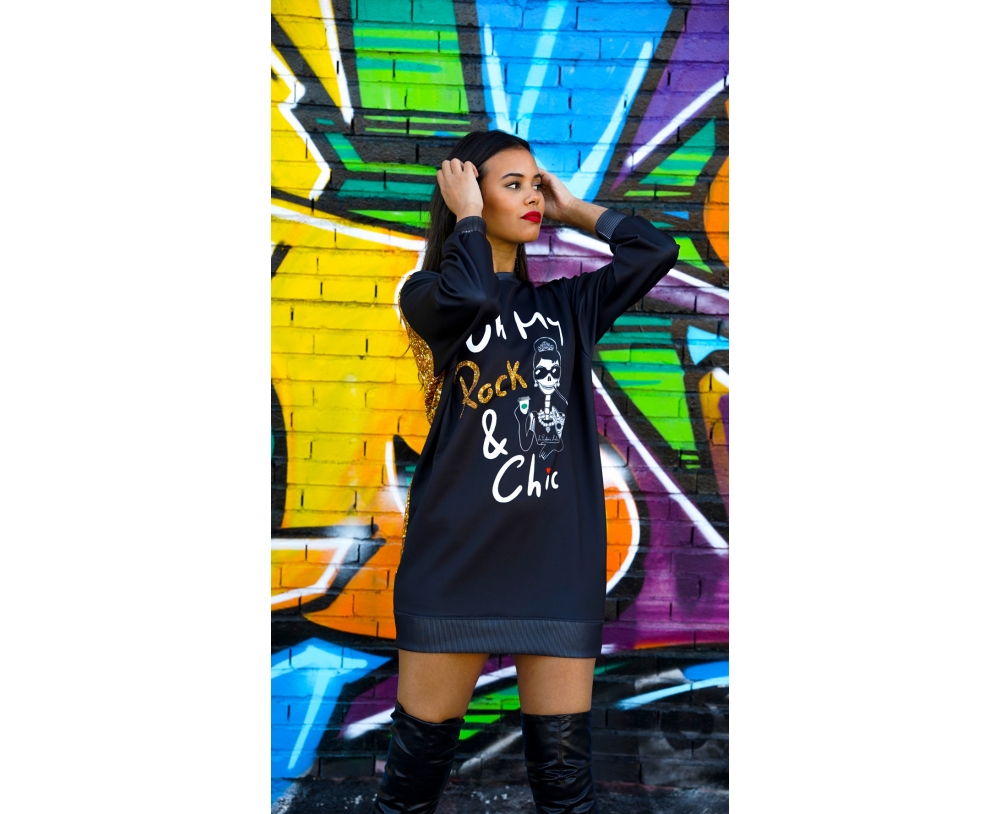 Sudadera vestido OH MY ROCK, La Pantera Lola.