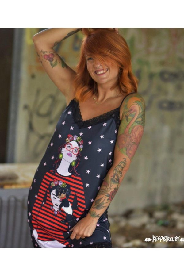 Vestido KEEP ESTRELLAS LENCERO, Keep&Trendy.