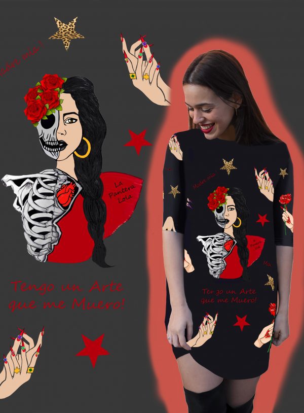 Vestido TENGO UN ARTE QUE ME MUERO, La Pantera Lola.