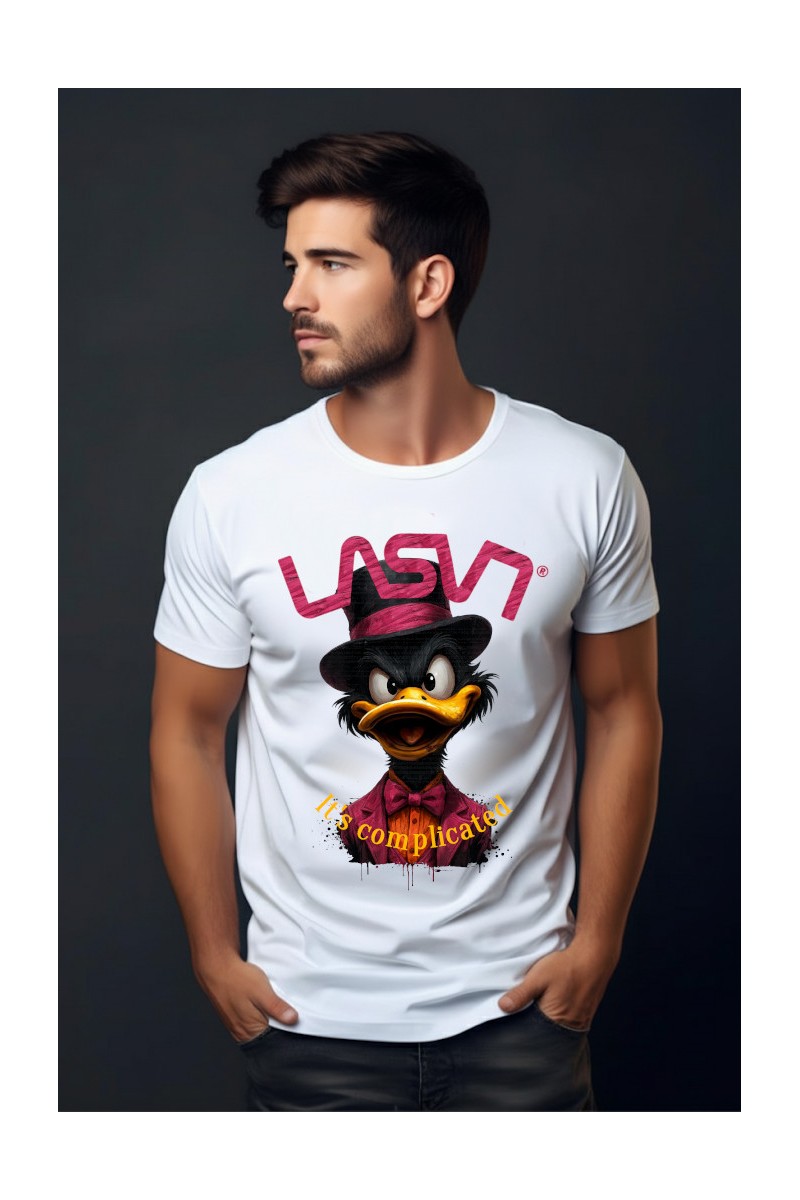 Camiseta COMPLICATED Blanco, Lasal.