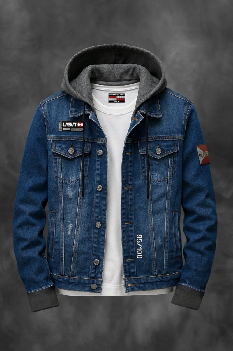 Cazadora hombre BASIC azul, Lasal.