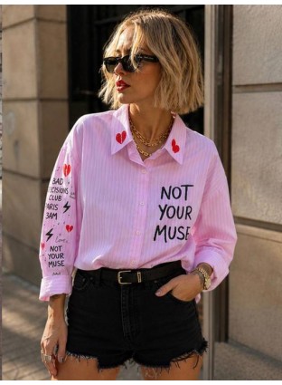 Camisa NOT YOUR MUSE, Noc The Brand.